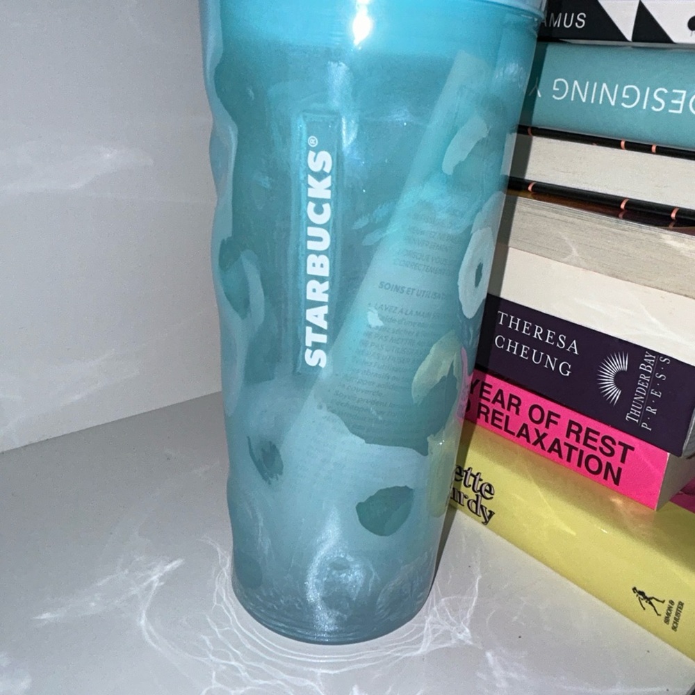 Starbucks Icey Blue Semi-Opaque Mottled Tumbler (New/Unused)
